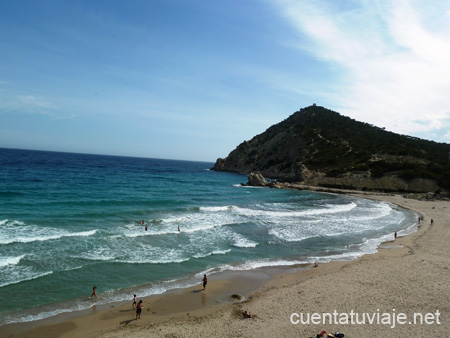 Cala de Finestrat, en la Costa Blanca. Alicante.